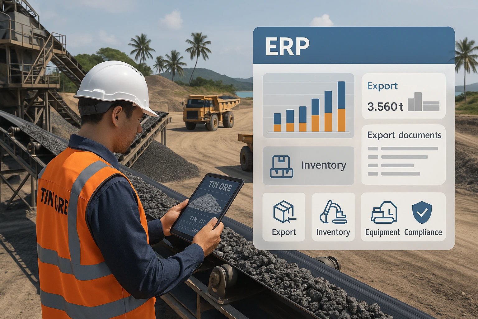 erp untuk tambang timah