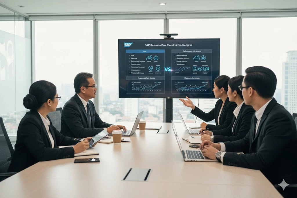 sap b1 cloud vs on premise