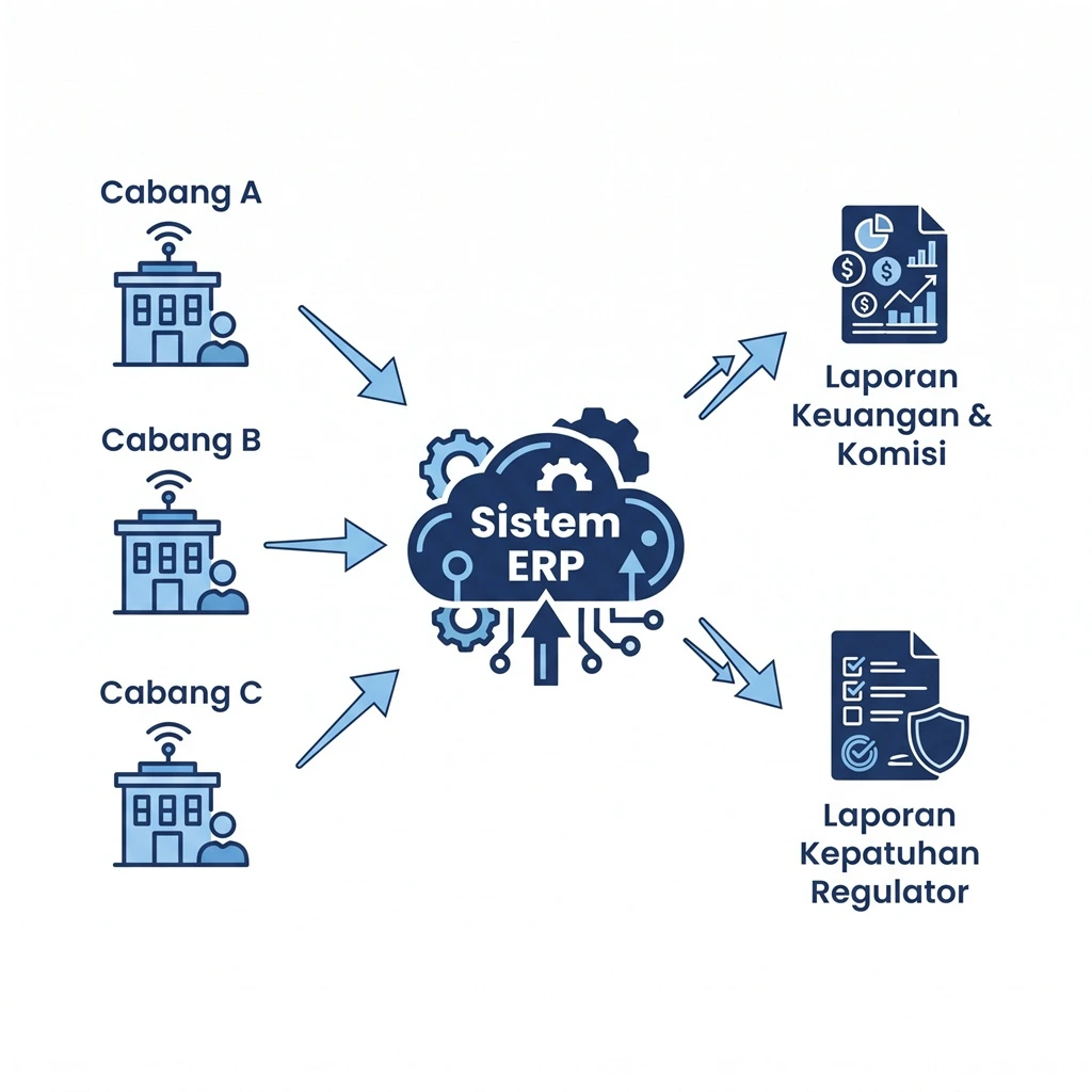 workflow erp industri asuransi